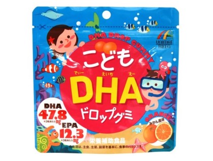 DHA drop gummy: DHA and EPA omega-3 fatty acids for kids from Japan (fish oil, child support)