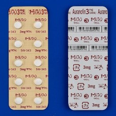 Auranofin tablets 3 mg for rheumatoid arthritis (Ridaura)