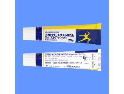 Diclofenac sodium cream 1% for pain and inflammation (Cataflam, Voltaren, Zipsor)