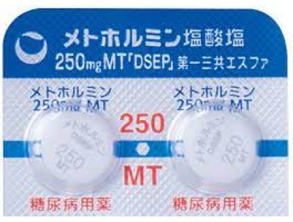 Metformin hydrochloride tablets 250 mg for type 2 diabetes (Glucophage)