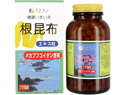 Nekonbu Kelp extract with iodine and fucoidan against radiation for iodine, magnesium and iron supplementation
